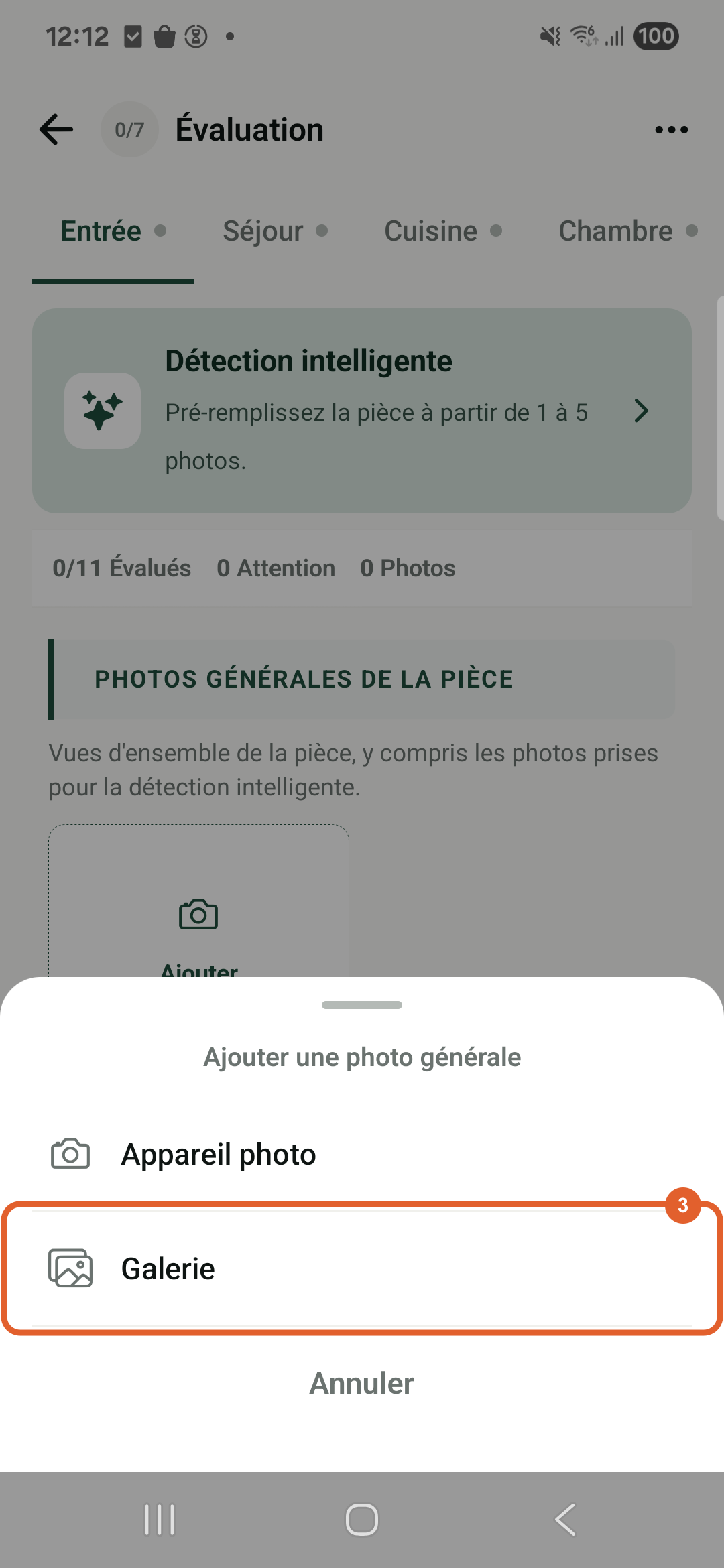 Application Android Foncieris État des lieux en production — Ajoutez des photos utiles